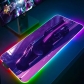 Eco-friendly Cyberpunk 2077 Glowing RGB LED Mouse Pad 4mm Thickness for Gaming Keyboard USB Anti-slip Rubber Base Desk Mat